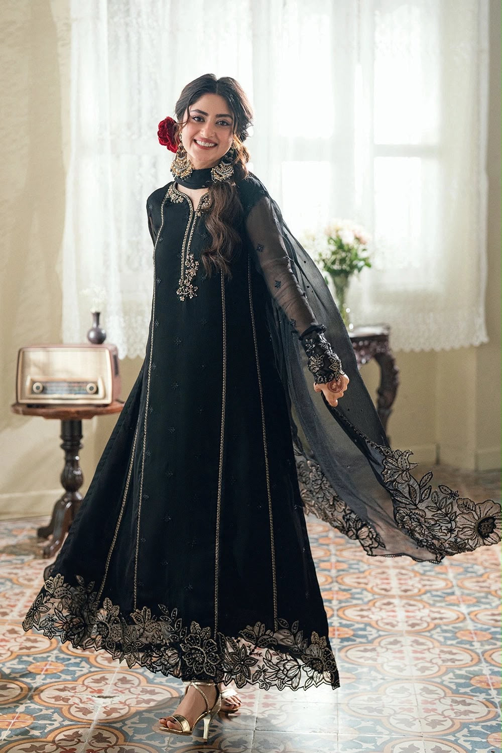 Azure Luxury Embroidered Chifon Collection