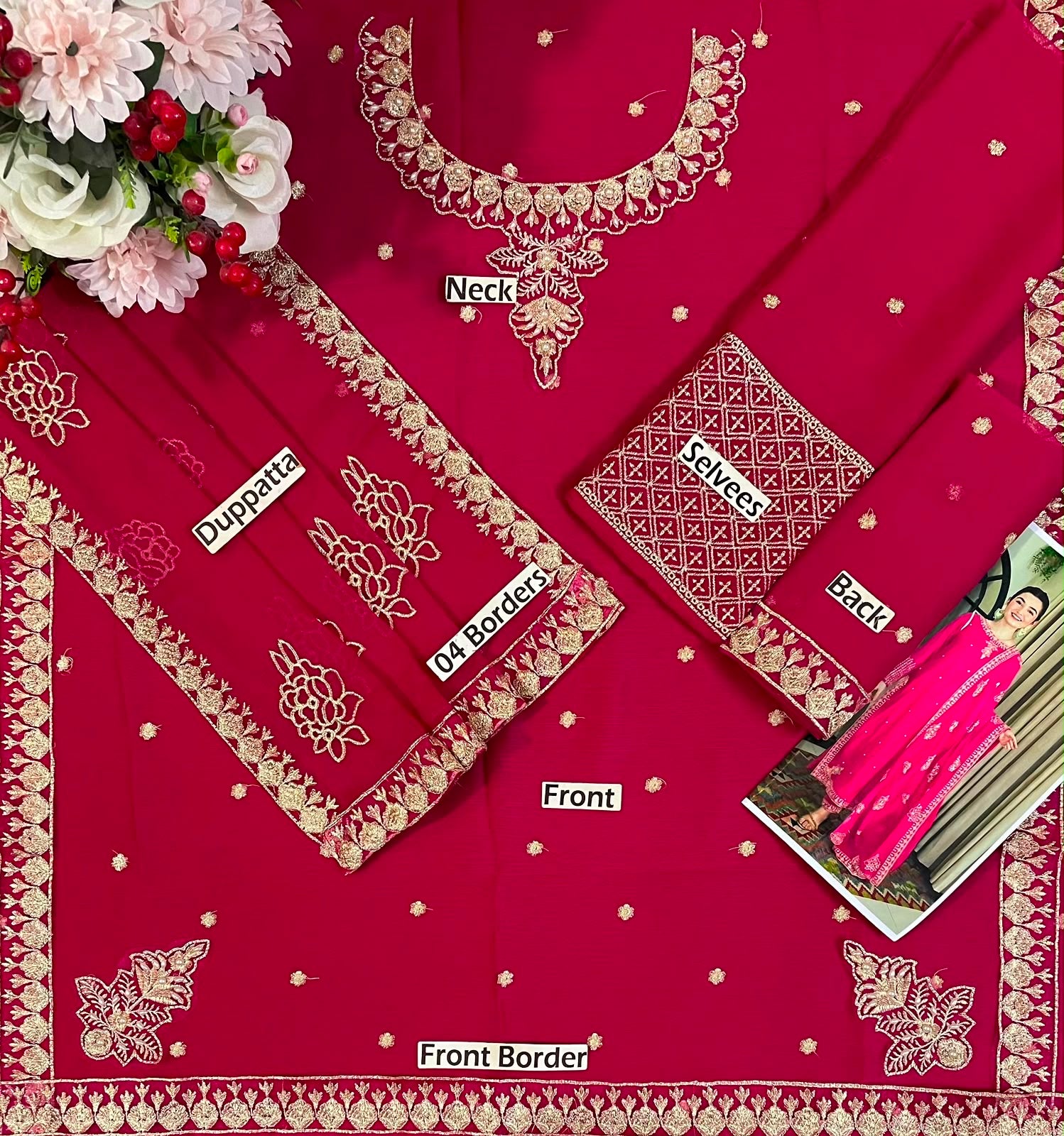 (laam) luxury Chifon Embriodered Collection
