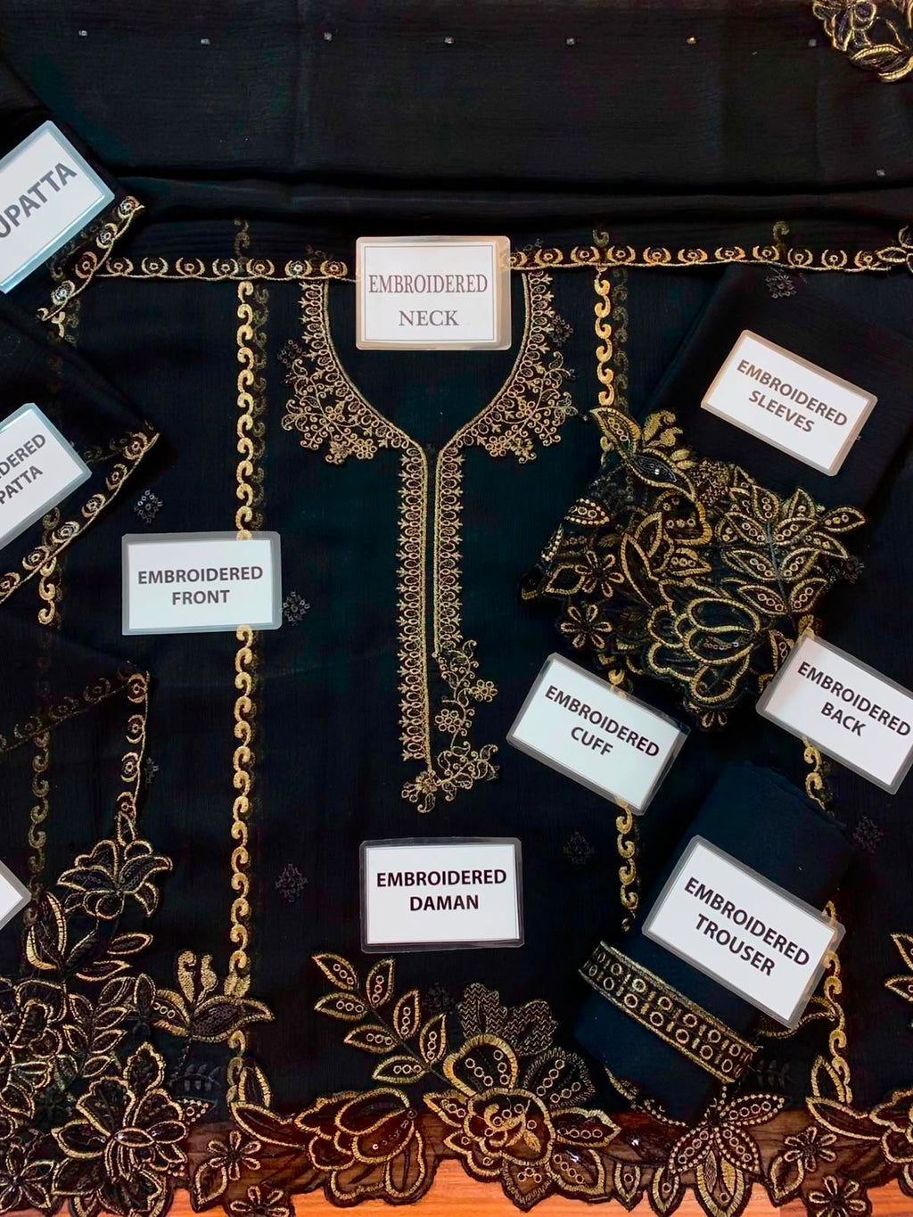 Azure Luxury Embroidered Chifon Collection